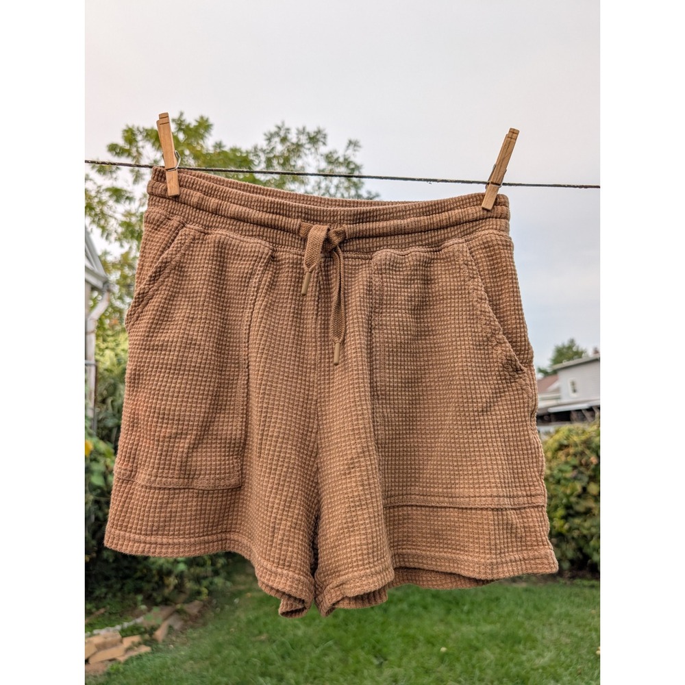 NWOT Aerie OFFLINE Waffle Knit Drawstring Shorts Lounge Casual XS